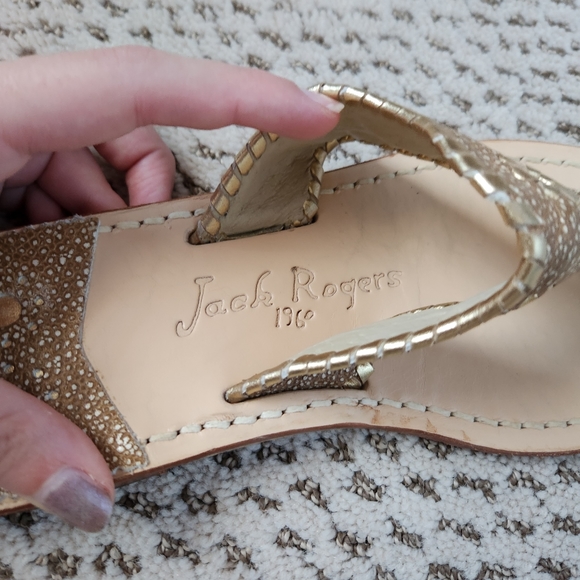 Classic Jack Rogers Gold Sandals - Picture 5 of 7